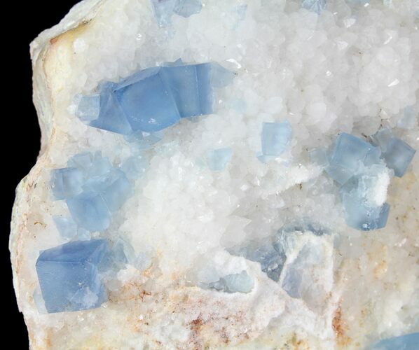 Blue, Cubic Fluorite Crystal Cluster - New Mexico #100985